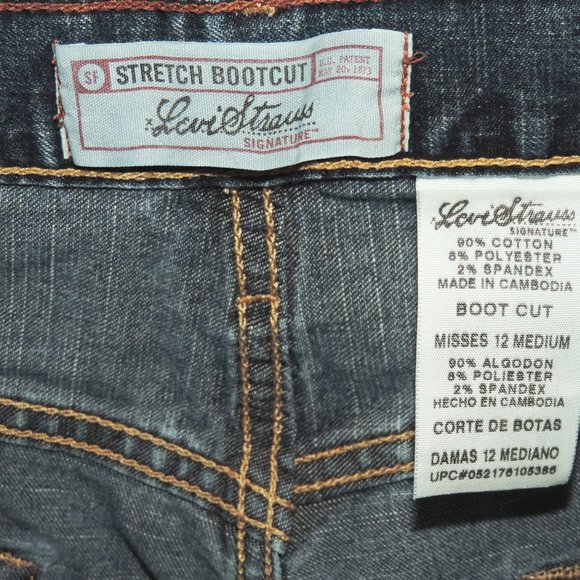 Levi's Signature Stretch Boot Cut denim jeans - Picture 3 of 5
